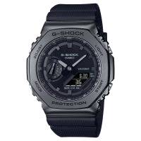 Casio G-Shock 2100 series all black metal pointer digital watch GM-2100BB-1A